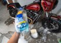 Motorcycle clean detailing